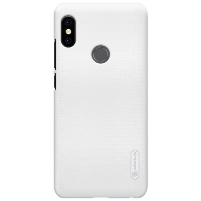Xiaomi Redmi Note 5 2018 (Redmi Note 5 Pro) Nillkin Frosted Shield balts plastmasas apvalks + ekrāna aizsargplēve / Vacins.lv