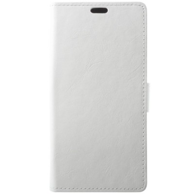 Xiaomi Redmi Note 5 2018 (Redmi Note 5 Pro) atverčiamas baltas odinis dėklas, knygutė - piniginė / Priedai.lt