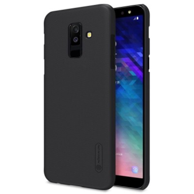 Nillkin Frosted Shield Samsung Galaxy A6+ 2018 (A605F) melns plastmasas futrālis / Vacins.lv