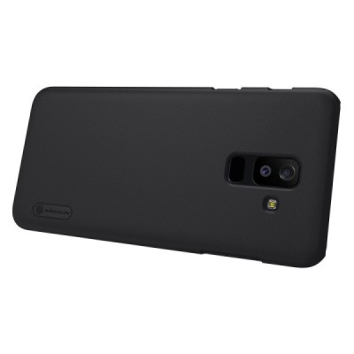 Nillkin Frosted Shield Samsung Galaxy A6+ 2018 (A605F) juodas plastikinis dėklas / Priedai.lt