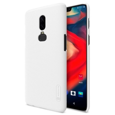 Nillkin Frosted Shield OnePlus 6 (Six) balts plastmasas futrālis / Vacins.lv