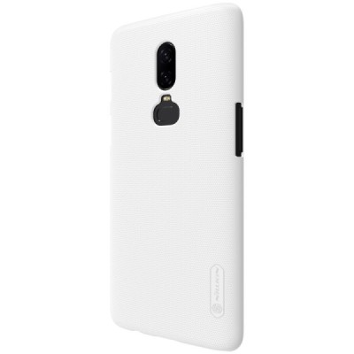 Nillkin Frosted Shield OnePlus 6 (Six) balts plastmasas futrālis / Vacins.lv