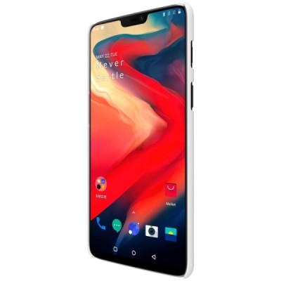 Nillkin Frosted Shield OnePlus 6 (Six) balts plastmasas futrālis / Vacins.lv
