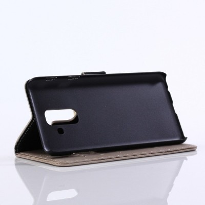 Samsung Galaxy A6+ 2018 (A605F) atvēramais ādas smilšains retro maciņš (maks) / Vacins.lv