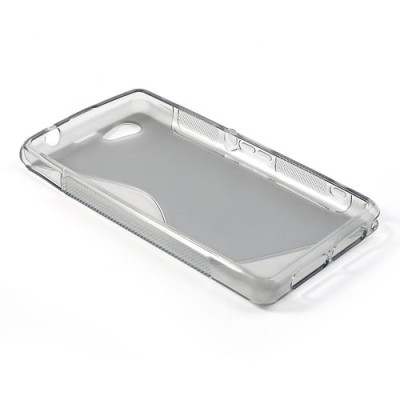 Sony Xperia Z1 compact cieta silikona (TPU) dzidrs (pelēks) un matēts apvalks / Vacins.lv