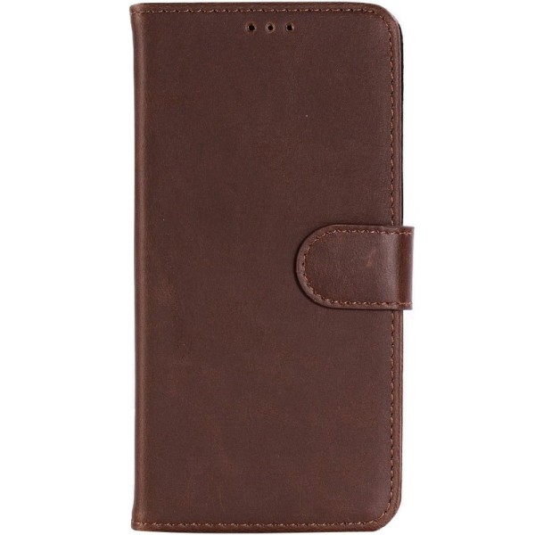 „Retro“ atverčiamas dėklas - tamsiai rudas (Galaxy A6+ 2018)