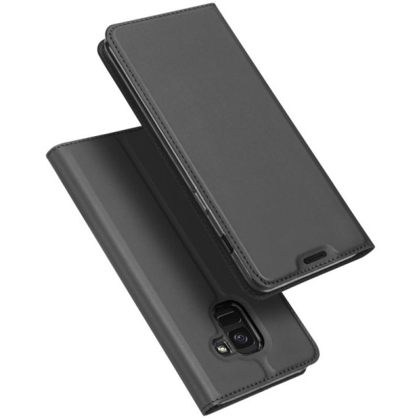 „Dux Ducis“ Skin atverčiamas dėklas - juodas (Galaxy J6 2018)