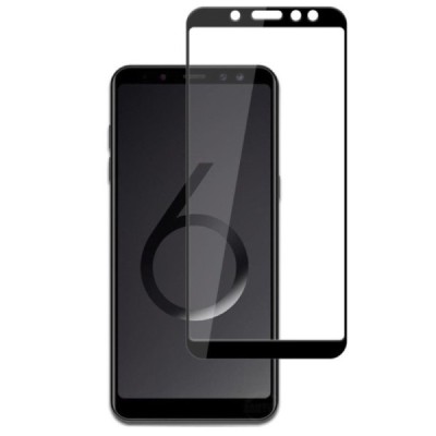 Samsung Galaxy A6 2018 (A600F) „Mocolo“ 9H Tempered Glass sustiprintos apsaugos juodas pilnai dengiantis apsauginis ekrano stikl