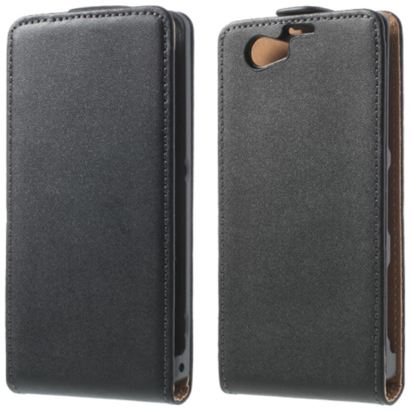Klasisks atvēramais futrālis - melns (Xperia Z1 compact)