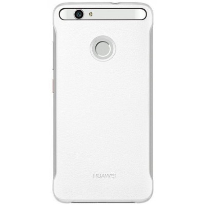 „Huawei“ Leather Case baltas odinis Huawei Nova dėklas, nugarėlė / Priedai.lt