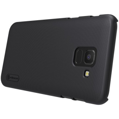 Samsung Galaxy J6 2018 (J600) Nillkin Frosted Shield melns plastmasas apvalks / vacins.lv