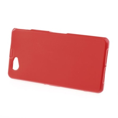 Sony Xperia Z1 compact sarkans cieta silikona futrālis / Vacins.lv