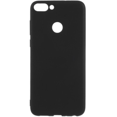 Huawei P smart 2018 (Enjoy 7S) dėklas (kieto silikono - TPU, matinis, juodas) / Priedai.lt