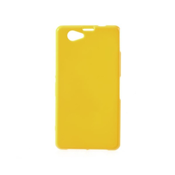 Cieta silikona futrālis - dzeltens (Xperia Z1 compact)