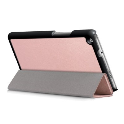 Huawei MediaPad M3 Lite 8.0 atvēramais rozs maciņš / Vacins.lv