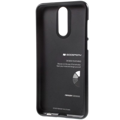 Huawei Mate 10 Lite Mercury juodas kieto silikono TPU dėklas - nugarėlė / Priedai.lt