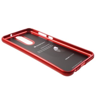 Huawei Mate 10 Lite Mercury raudonas kieto silikono TPU dėklas - nugarėlė / Priedai.lt