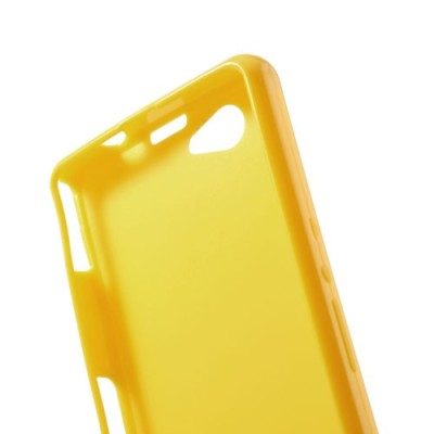 Sony Xperia Z1 compact dzeltens cieta silikona futrālis / Vacins.lv