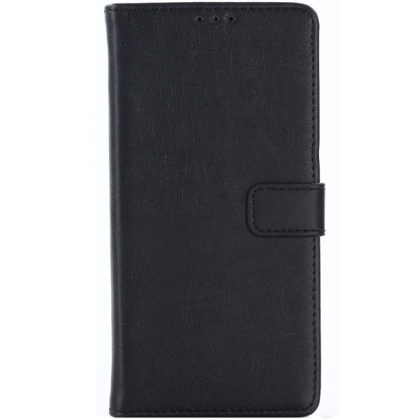 „Retro“ atvēramais maciņš - melns (Galaxy A6 2018)