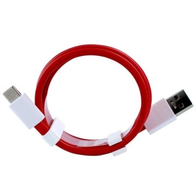 Oficialus „OnePlus“ Fast Charging Type-C USB raudonas laidas 1,5 m (D401, originalus) / Priedai.lt