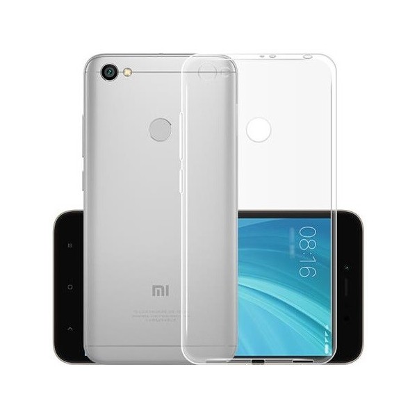 Kieto silikono (TPU) dėklas - skaidrus (Redmi Note 5A)