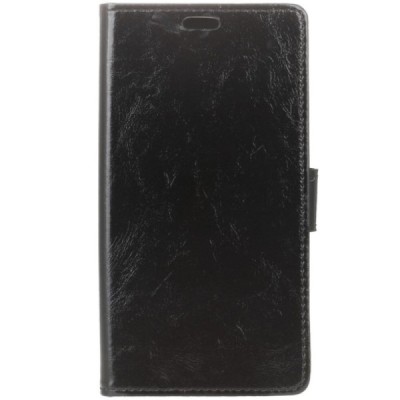 Samsung Galaxy Note 9 (N960F) atvēramais ādas melns maciņš (maks) / Vacins.lv