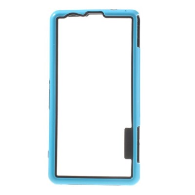 Sony Xperia Z1 compact zils cieta silikona rāmis (sānu apmale, bamperis) / Vacins.lv