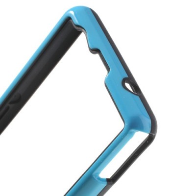 Sony Xperia Z1 compact zils cieta silikona rāmis (sānu apmale, bamperis) / Vacins.lv