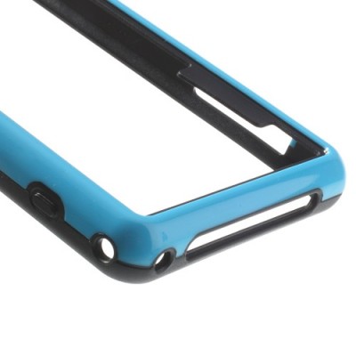 Sony Xperia Z1 compact zils cieta silikona rāmis (sānu apmale, bamperis) / Vacins.lv