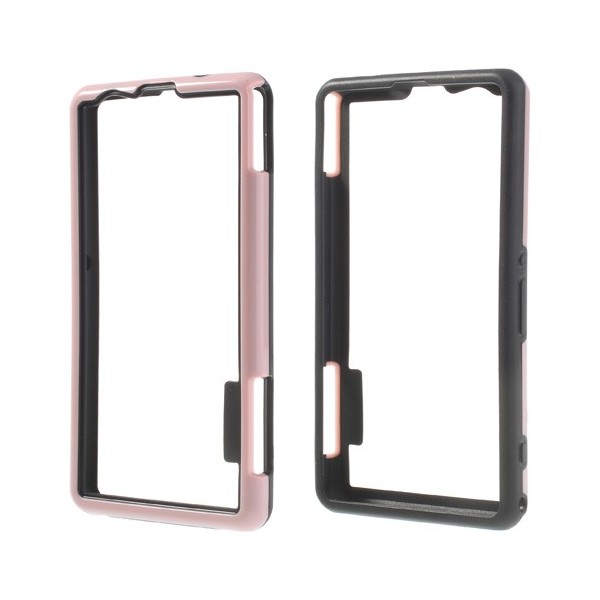 Silikoninis rėmelis (bamperis) - rožinis (Xperia Z1 compact)