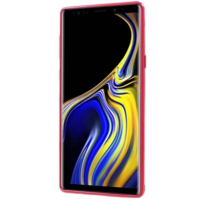 Samsung Galaxy Note 9 (N960F) Mercury tamsiai rožinis kieto silikono tpu dėklas - nugarėlė / Priedai.lt