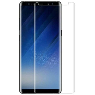 Samsung Galaxy Note 9 (N960F) „3D“ 9H Tempered Glass sustiprintos apsaugos skaidrus pilnai dengiantis apsauginis ekrano stiklas 