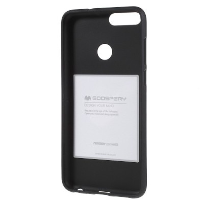 Huawei P smart 2018 (Enjoy 7S) juodas Mercury kieto silikono (TPU) dėklas - nugarėlė / Priedai.lt