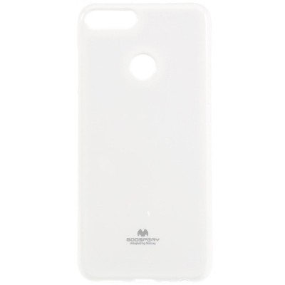 Huawei P smart 2018 (Enjoy 7S) baltas Mercury kieto silikono (TPU) dėklas - nugarėlė / Priedai.lt
