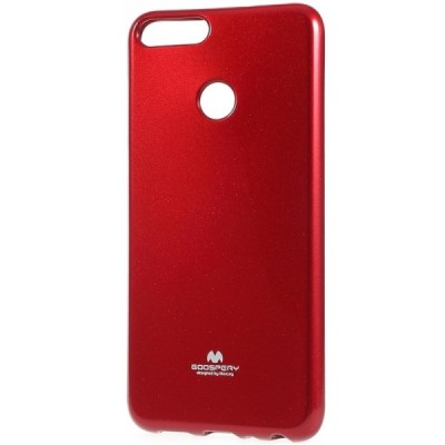 Huawei P smart 2018 (Enjoy 7S) raudonas Mercury kieto silikono (TPU) dėklas - nugarėlė / Priedai.lt