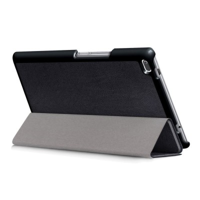 Lenovo Tab4 8.0 (TB-8504F) atvēramais melns maciņš / Vacins.lv