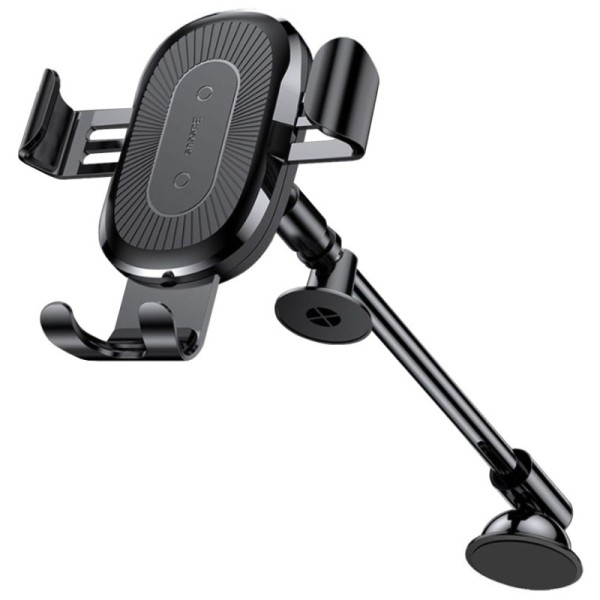„Baseus“ automašīnas telefona turētājs (lādētājs) - melns