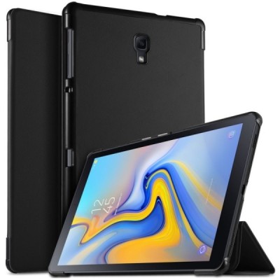 Samsung Galaxy Tab A 10.5 2018 (T590, T595) atvēramais melns maciņš / Vacins.lv