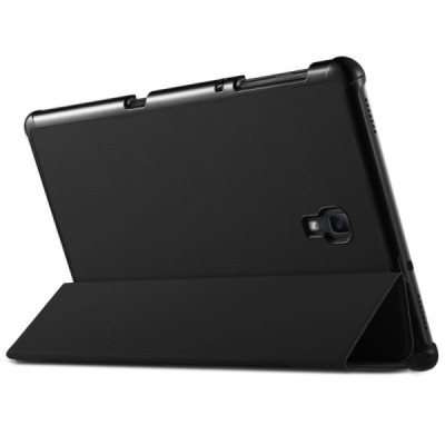 Samsung Galaxy Tab A 10.5 2018 (T590, T595) atverčiamas juodas odinis dėklas - knygutė / Priedai.lt