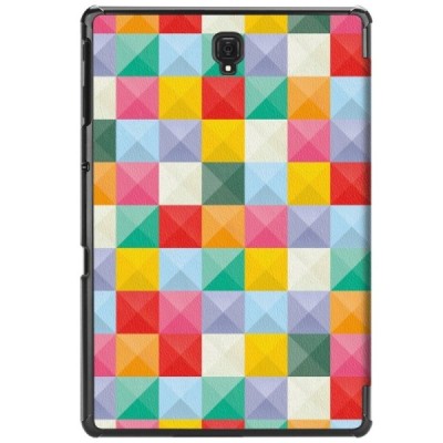 Samsung Galaxy Tab A 10.5 2018 (T590, T595) „Cubes“ atverčiamas spalvotas dėklas - knygutė / Priedai.lt