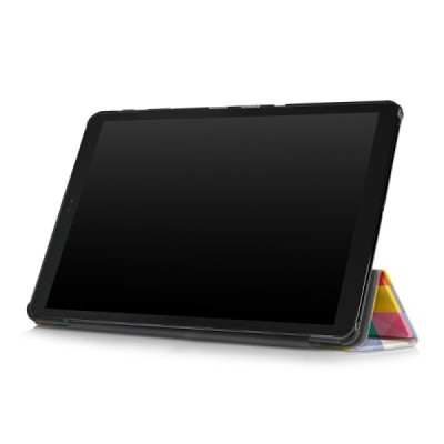 Samsung Galaxy Tab A 10.5 2018 (T590, T595) „Cubes“ atverčiamas spalvotas dėklas - knygutė / Priedai.lt
