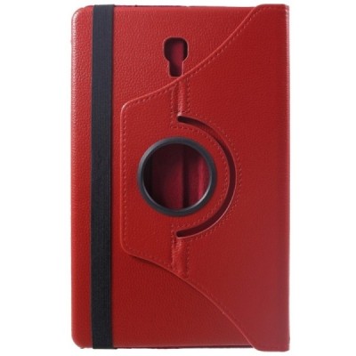 Samsung Galaxy Tab A 10.5 2018 (T590, T595) atvēramais sarkans ādas maciņš, grozās 360° grādu apjomā / Vacins.lv