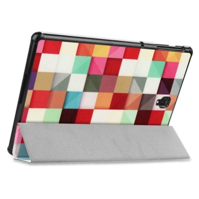 Samsung Galaxy Tab S4 10.5 (T835, T830) „Cubes“ atverčiamas spalvotas dėklas - knygutė / Priedai.lt