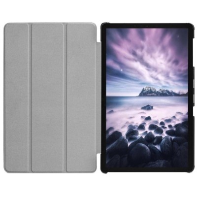 Samsung Galaxy Tab A 10.5 2018 (T590, T595) Mozaika atvēramais krāsains, balts maciņš / Vacins.lv