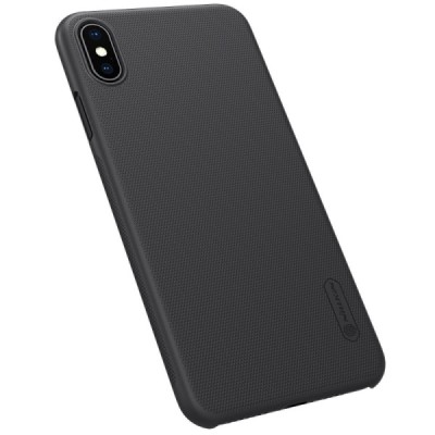 Nillkin Frosted Shield Apple iPhone Xs Max juodas plastikinis dėklas / Priedai.lt