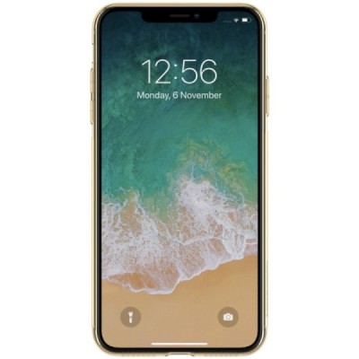 Apple iPhone Xs Max Nillkin Nature brūns (caurspīdīgs) silikona planākais apvalks / Vacins.lv
