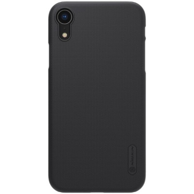 Apple iPhone Xr Nillkin Frosted Shield melns plastmasas apvalks / vacins.lv