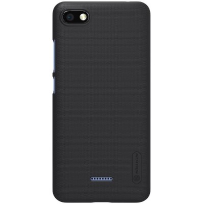Xiaomi Redmi 6A Nillkin Frosted Shield melns plastmasas apvalks / vacins.lv