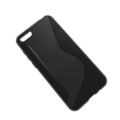 Huawei Y5 2018 (Honor 7S) S-Line cieta silikona (TPU) apvalks - melns / vacins.lv