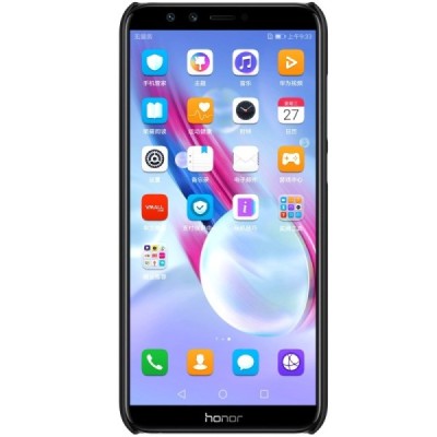 Huawei Honor 9 Lite Nillkin Frosted Shield juodas plastikinis dėklas / Priedai.lt